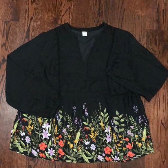 Old Navy Floral-Print Georgette Swing Blouse Women - Picture 5 of 5